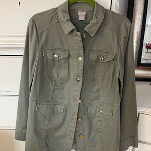 Chico’s button up blazer/top